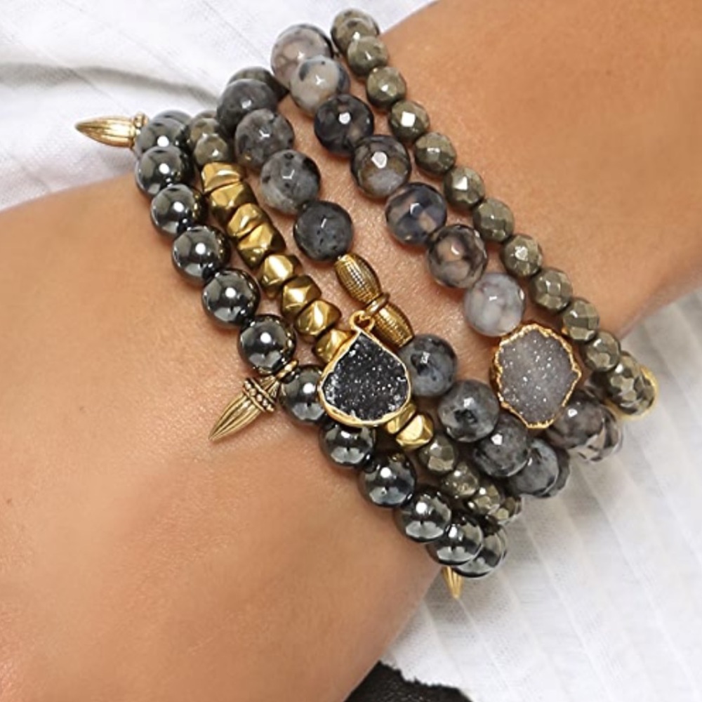 Lacey Ryan Hematite Bracelet